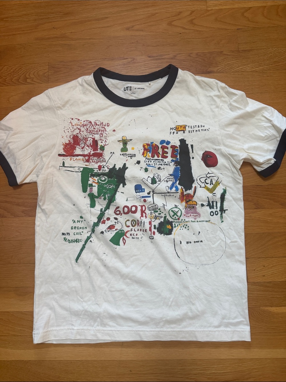 Uniqlo UT Archive × Jean-Michel Basquiat Ringer Tee — Size S men’s
